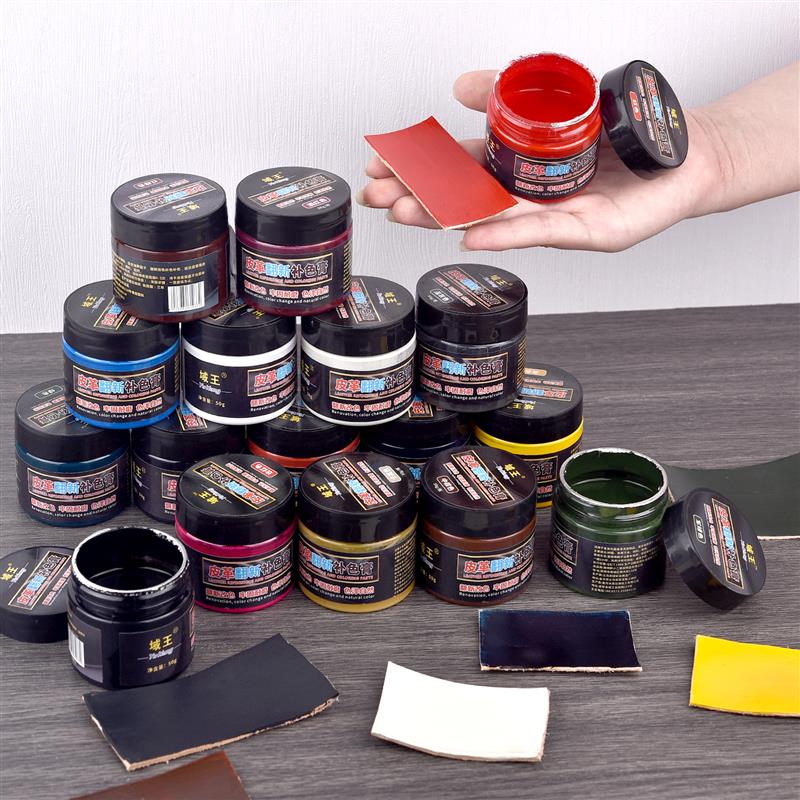 Leather Shoe Polish - 50ml อะคริลิคหนังซ่อมสีสี DIY ภาพวาดสีสําหรับรองเท้ารองเท้าผ้าใบกระเป๋าโซฟารถซ่อม Dye