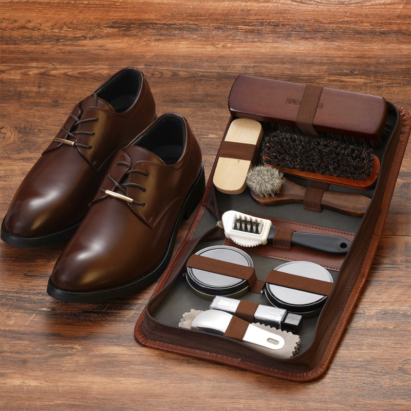 Shoe Cleaning Brush - ชุดแปรงขัดรองเท้า Horsehair เครื่องมือขัดหนังทำความสะอาดรองเท้าสีขาวชุดซ่อมบำรุงล้างไม้อ่อน