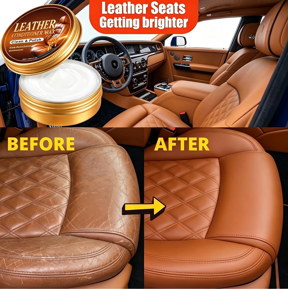Leather Shoe Polish - 1/2/3 ชิ้น น้ำมันขัดเงาอเนกประสงค์สำหรับทำความสะอาดและดูแลรักษาหนัง สำหรับเบาะรถยนต์ โซฟา กระเป๋า