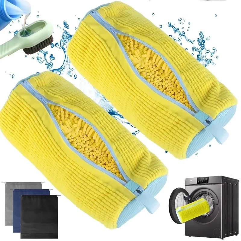 Shoe Cleaning Brush - 2/3PCS รองเท้าเครื่องซักผ้ากระเป๋า Liquid รองเท้าชุดแปรงทนทานซักรีดรองเท้ากระเป๋าและขนนุ่มแปรงทําความสะอาดสําหรับรองเท้าทั้งหมด