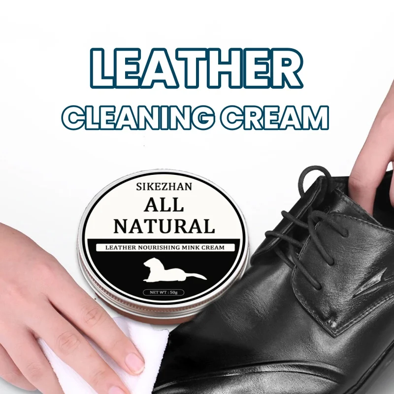 Shoe Cleaner - SIKEZHAN หนังโซฟาทําความสะอาดภาษาโปลิชคํา Mink Oil ครีมหรูหรากระเป๋า Care