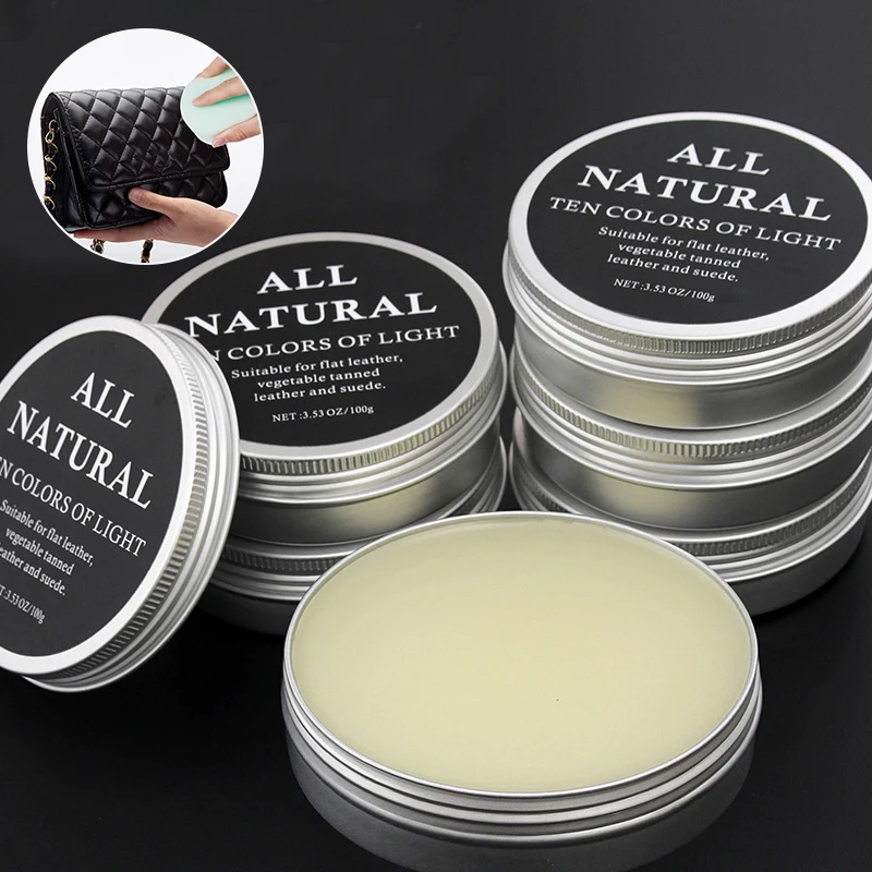 Leather Shoe Polish - 30มล./100มล. ครีมบำรุงหนังมิ้งค์ สำหรับรองเท้าหนัง กระเป๋า ครีมดูแลหนัง ครีมบำรุงรักษาหนัง