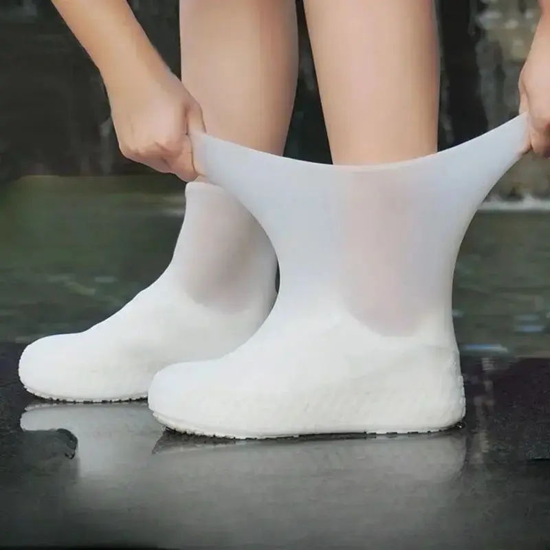 Sneaker Protector - ที่หุ้มรองเท้ากันน้ำกันลื่นแบบใช้ซ้ำได้ 1 ชุด ซิลิโคนป้องกันรองเท้าสำหรับรองเท้าผ้าใบและรองเท้าสำหรับกิจกรรมกลางแจ้ง
