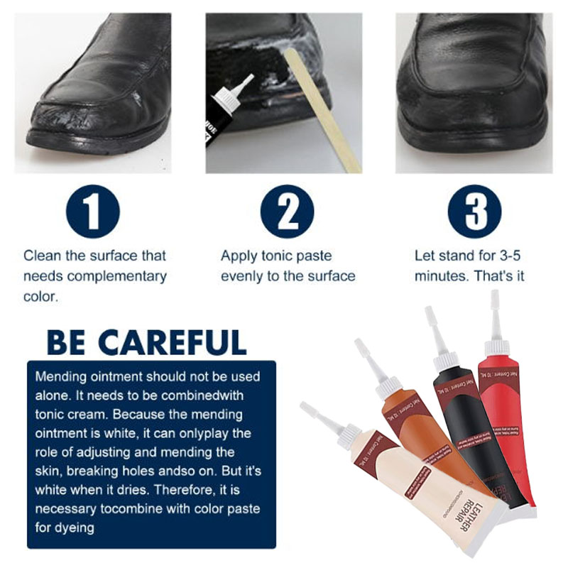 ครีมซ่อมแซมหนังสำหรับเบาะรถยนต - Leather Shoe Polish บทวิจารณ์และราคา