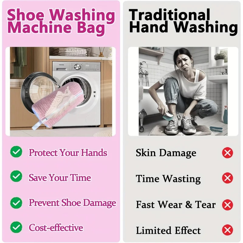 ถุงซักรองเท้าอเนกประสงค์แบบซัก - Shoe Cleaning Brush บทวิจารณ์และราคา