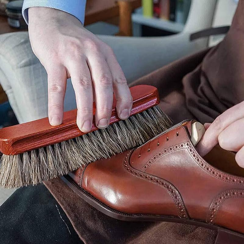 ชุดแปรงขัดรองเท้าขนหางม้า 2/3  - Leather Shoe Polish บทวิจารณ์และราคา