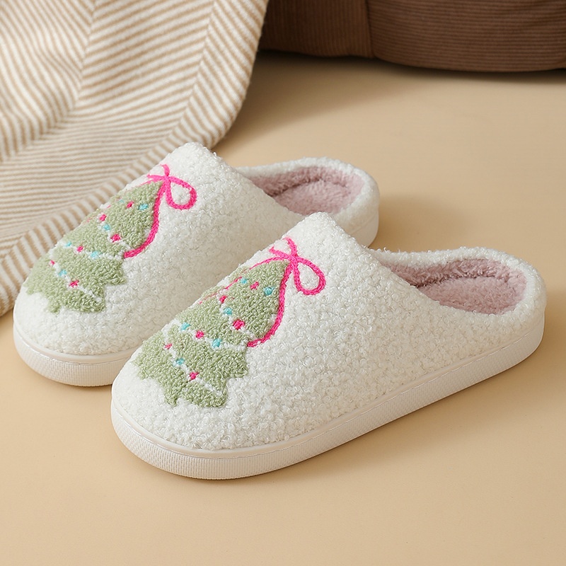 รองเท้าแตะผ้าฝ้ายลายต้นคริสต์ม - Shoe Tree บทวิจารณ์และราคา