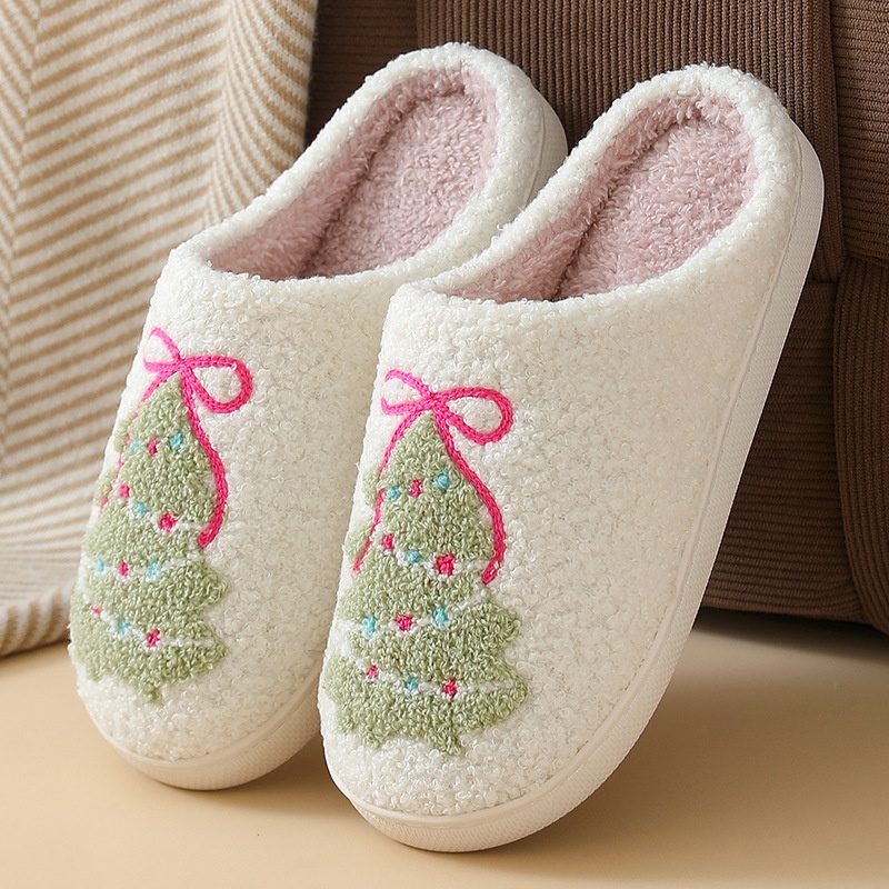 รองเท้าแตะผ้าฝ้ายลายต้นคริสต์ม - Shoe Tree บทวิจารณ์และราคา