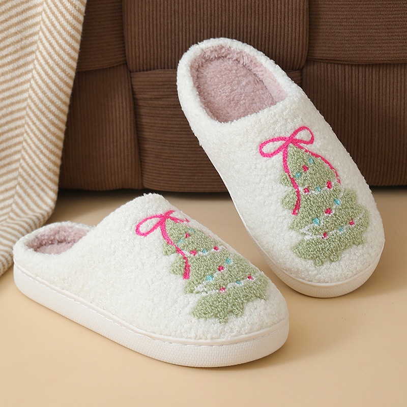 รองเท้าแตะผ้าฝ้ายลายต้นคริสต์ม - Shoe Tree บทวิจารณ์และราคา