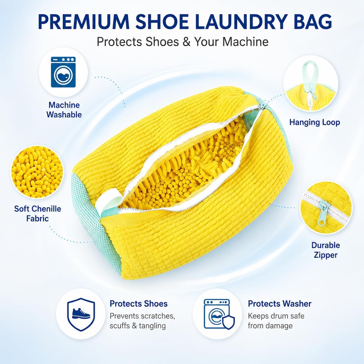 ถุงซักรองเท้าสำหรับเครื่องซักผ - Shoe Cleaner บทวิจารณ์และราคา