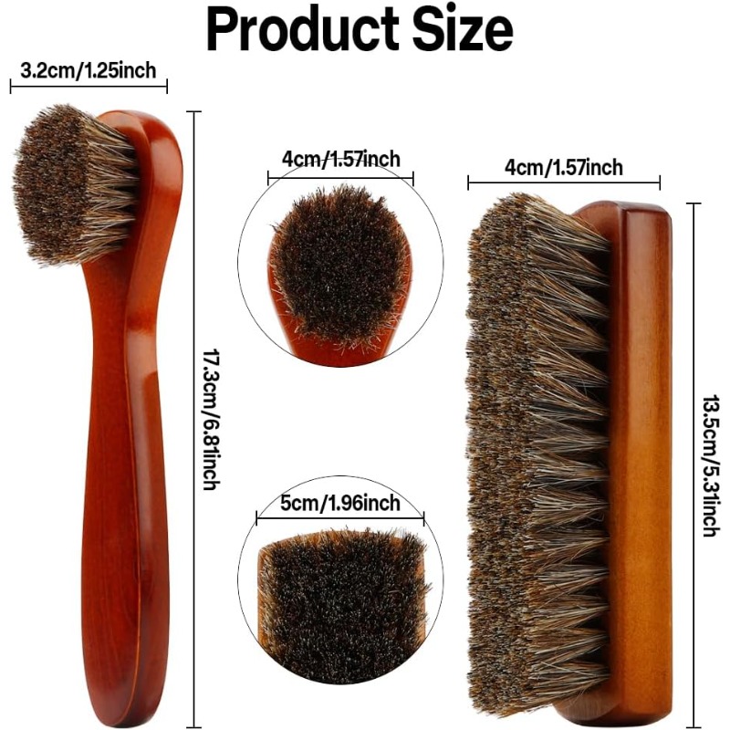 ใหม่! แปรงขนหางม้าคุณภาพสูง 2  - Shoe Cleaning Brush บทวิจารณ์และราคา