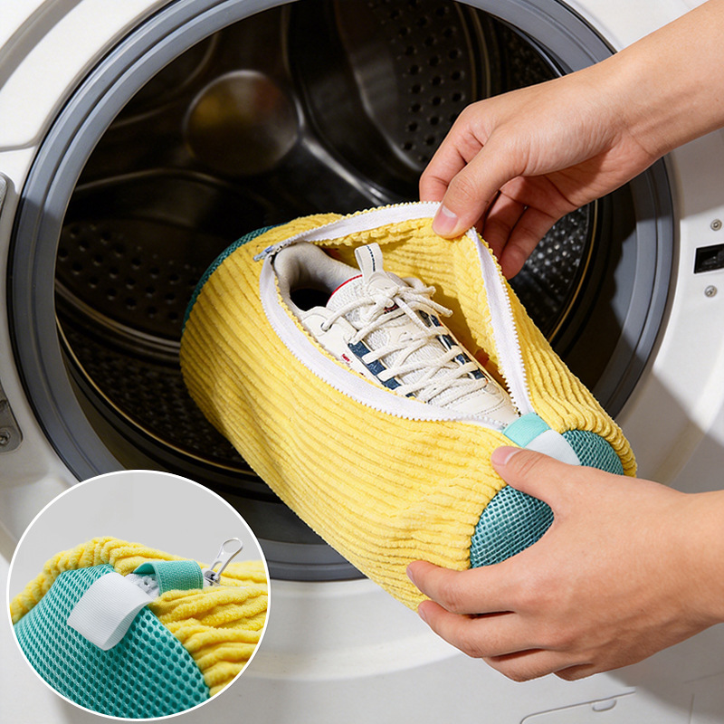 ถุงซักรองเท้าสำหรับเครื่องซักผ - Shoe Cleaning Brush บทวิจารณ์และราคา
