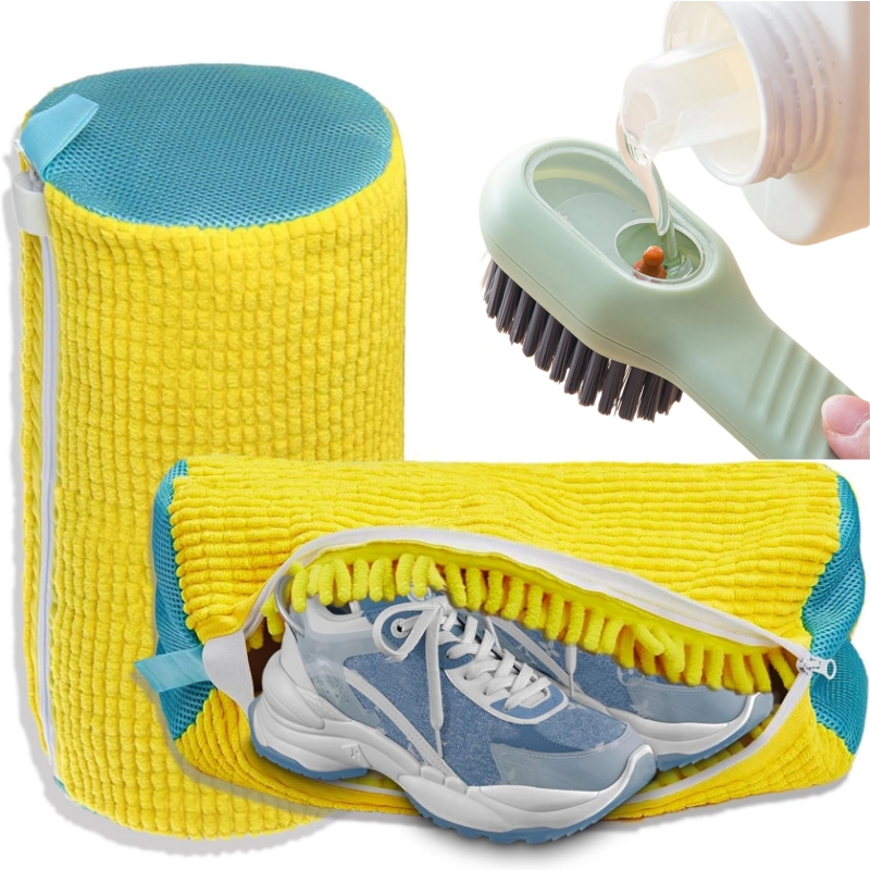 1/2/4 ชิ้น ถุงซักรองเท้าพร้อมช - Shoe Cleaning Brush บทวิจารณ์และราคา