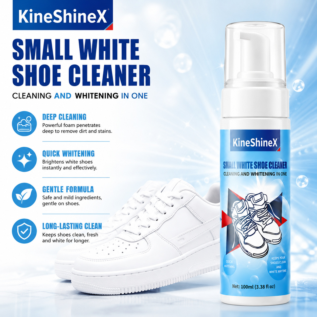 ชุดทำความสะอาดรองเท้า Gihen โฟ - Sneaker Cleaner บทวิจารณ์และราคา